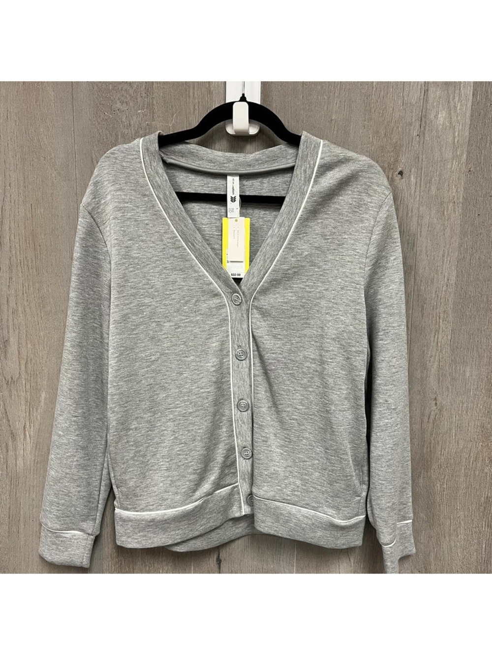 All in Motion Gray Button Front Cardigan Size S